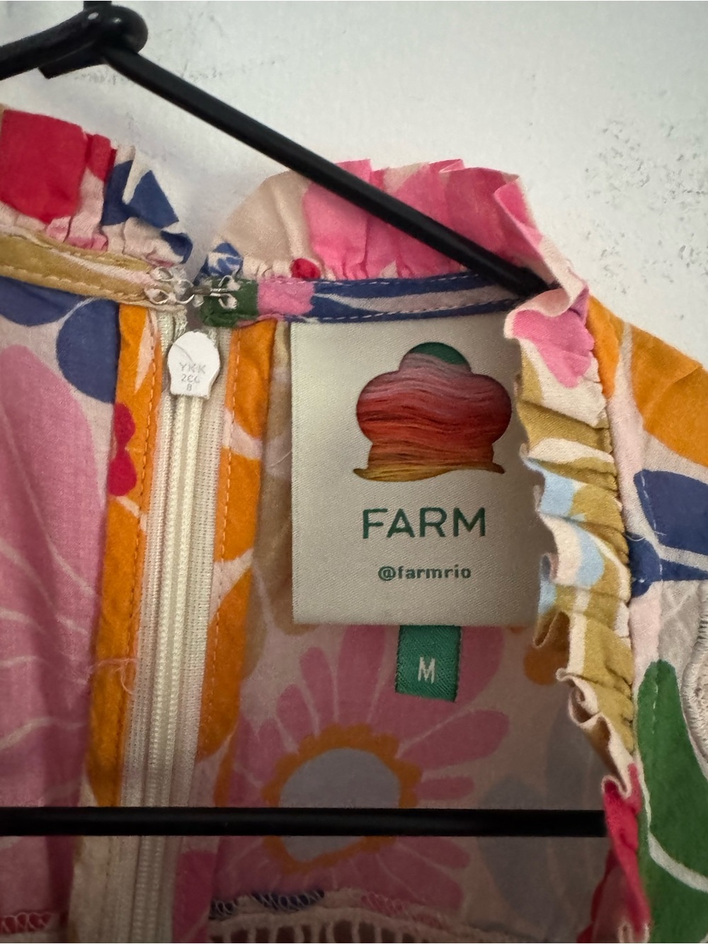 FARM Rio Multicolor Floral Smocked Peplum Blouse - Picture 4 of 6